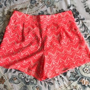 Skies Are Blue Flowy Shorts; S